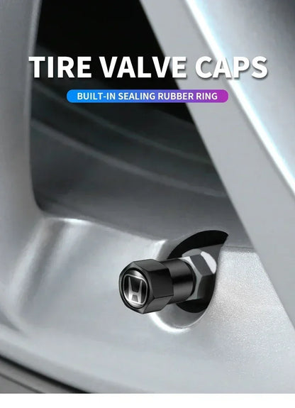 4Pcs Metal Tire Valve Caps