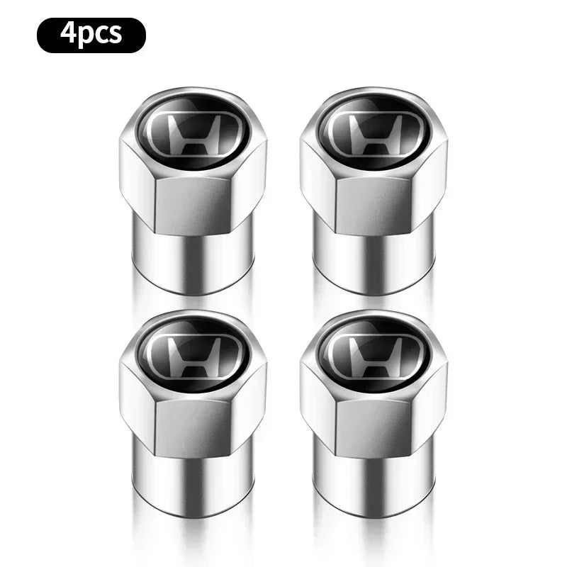 4Pcs Metal Tire Valve Caps