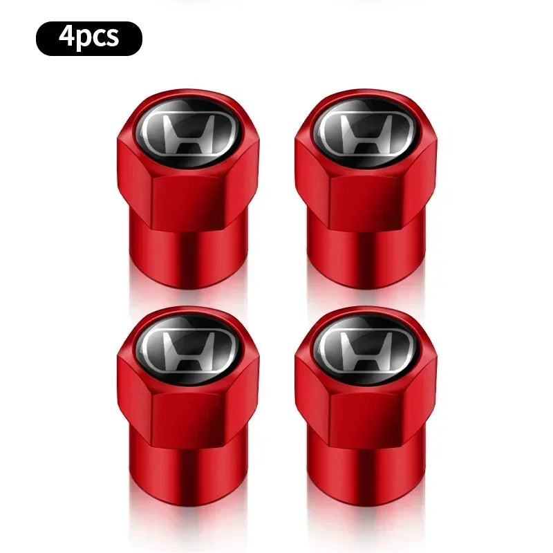 4Pcs Metal Tire Valve Caps