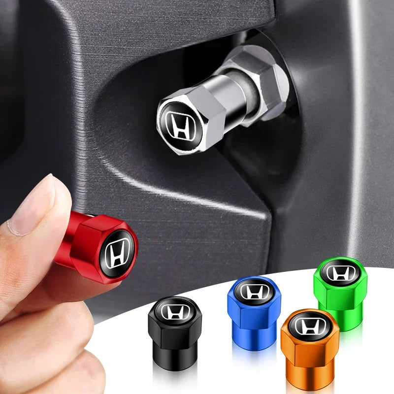 4Pcs Metal Tire Valve Caps